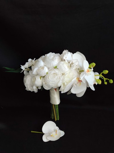 Orkide Şakayık Gelin Buketi