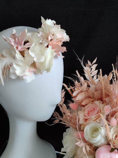 Tüylü Çiçekli Taç